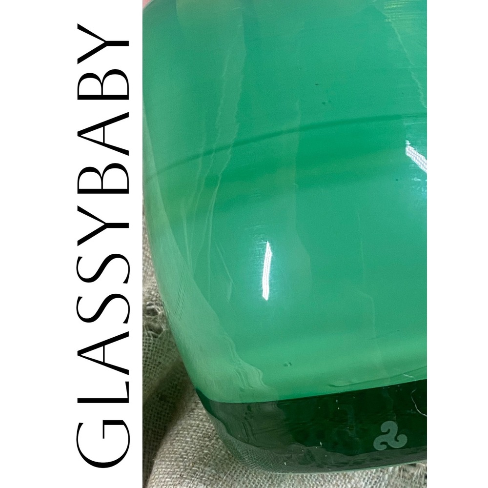 Glassybaby "Strength" Green Hand Blown Glass Candle Holder / Votive - Picture 8 of 9